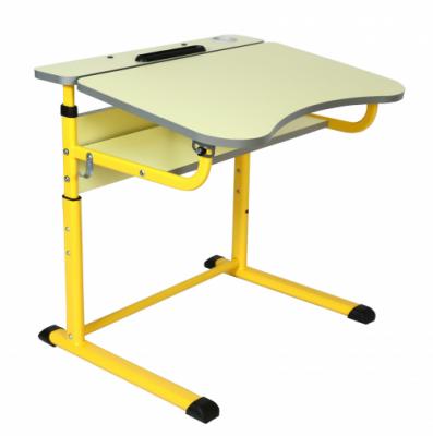 Стіл учнівський 1-місний з регулюванням кута нахилу стільниці,№ 3-5, з пеналом та отвором,АНШАР ГРУП (32454), 700х590х580-700 мМ